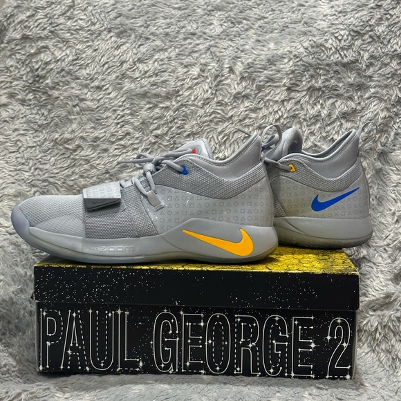 Wolf grey/ Multicolor/ Light Up, Paul George PlayStation, Men’s Size 12 - Picture 2 of 8
